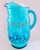 Mid 20th Century Reduced ~ Mid-Century Blues Glass Lemonade Pitcher For Sale - Image 5 of 5