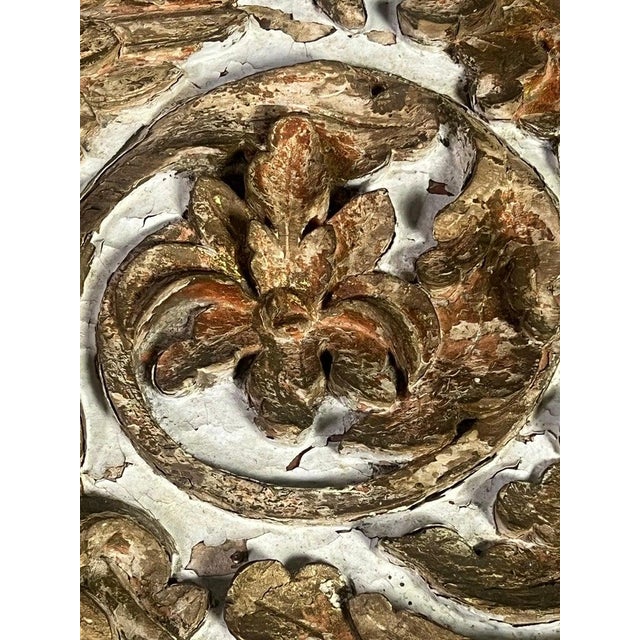 19th C. Painted & Parcel Gilt Mirror For Sale - Image 11 of 15