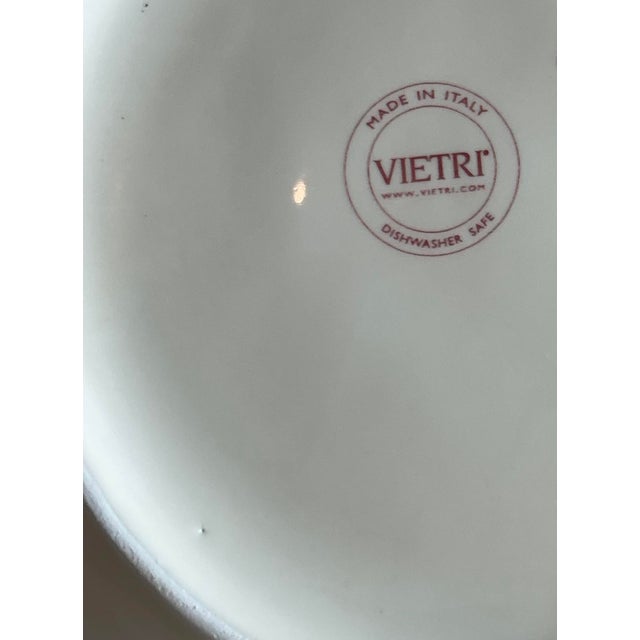 Late 20th Century Vintage Boho Italian Vietri Glazed Ceramic Serving Bowl For Sale - Image 5 of 5