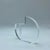 1970s Italian Design Geometric Lucite Stem Vase For Sale - Image 4 of 6