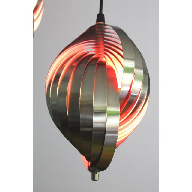Vintage Space Age Pendant Light from Lyfa, 1970s For Sale - Image 9 of 12