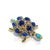 Bochic "Orient" Vintage Opal & Blue Sapphire Turtle Brooch 18K Gold & Silver For Sale - Image 4 of 18
