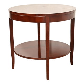 Kindel Furniture Modern Regency Mahogany Two-Tier Center Table or Tea Table For Sale