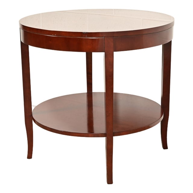 Kindel Furniture Modern Regency Mahogany Two-Tier Center Table or Tea Table For Sale