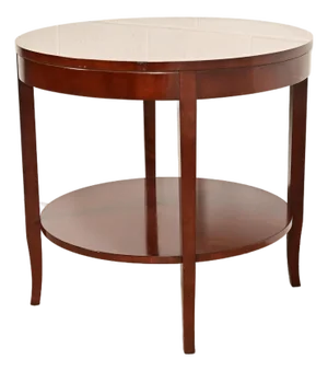 Kindel Furniture Modern Regency Mahogany Two-Tier Center Table or Tea Table