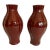 Maitland Smith Ox Blood Glazed Ceramic Vases -A Pair For Sale