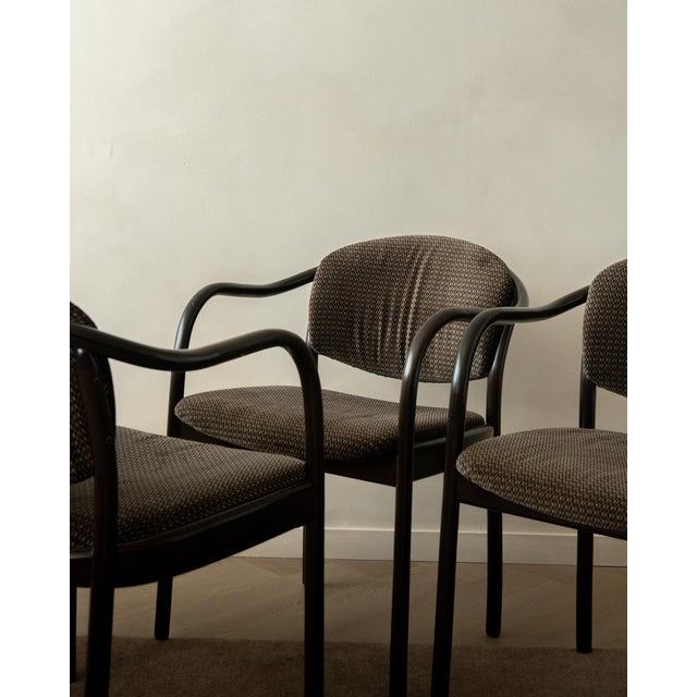 Beige Vintage 235 F Bentwood Dining Chairs by Hartmut Lohmeyer for Thonet, 1980s, Set of 4 For Sale - Image 8 of 18