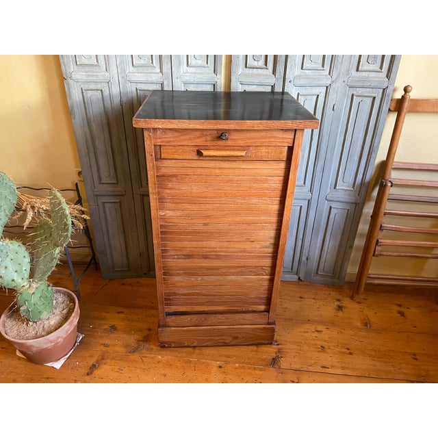 French Roller Shutter Cabinet, 1920s For Sale - Image 11 of 12