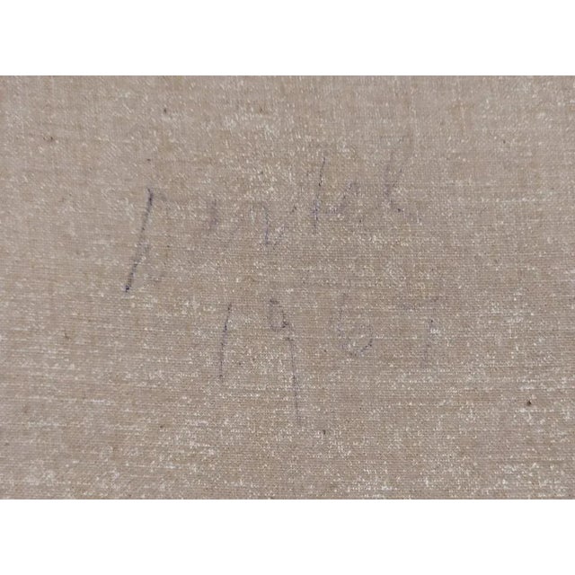 Anton Lutghering Dartel, Composition, Oil on Canvas, 1964 For Sale - Image 4 of 5
