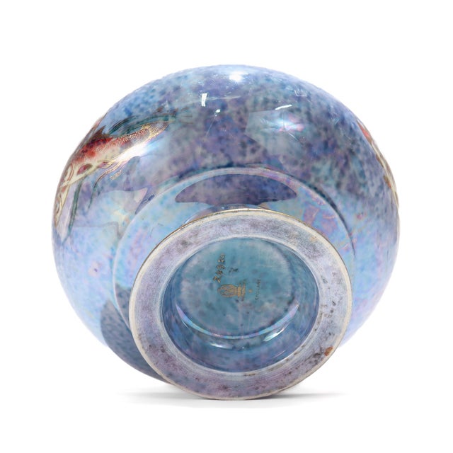 Antique Wedgwood Daisy Makeig-Jones Fairyland Lustre Fish-Themed Porcelain Bowl For Sale - Image 11 of 13