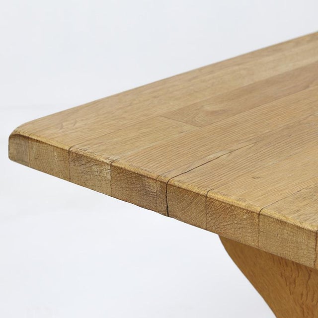 Large Mid-Century Rustic Brutalist Dining Table For Sale - Image 9 of 10