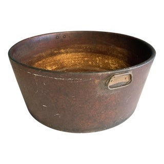 1800s Antique Primitive Fibre Bowl With Handles – United Industrial Fibre Co. For Sale