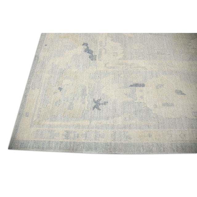 Modern Turkish Oushak Rug 13'2" x 18'10" For Sale - Image 4 of 7