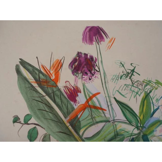 Raoul Dufy, Little Wild Flowers, 1953, Original Lithograph For Sale - Image 4 of 7