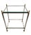 Metal Mid 20th Century Maison Jansen Style Steel and Brass 2-Tier Glass Side Table For Sale - Image 7 of 8