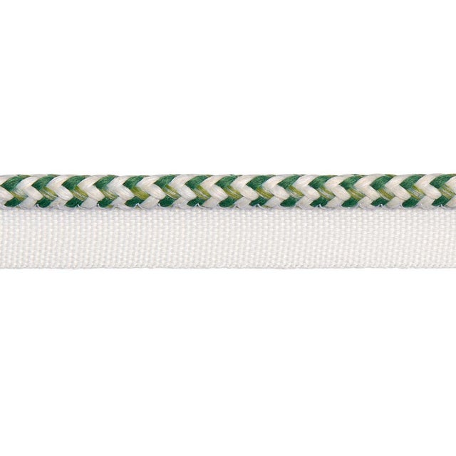 Schumacher Sample - Schumacher Bolander Cord Indoor/Outdoor Trim In Green For Sale - Image 4 of 4