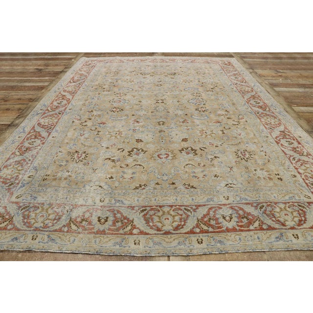 Textile Antique Persian Mood Rug - 07'11 X 10'11 For Sale - Image 7 of 9
