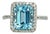 Natural Topaz Diamond Ring 6.5 14k W Gold 5.1 TCW Certified For Sale
