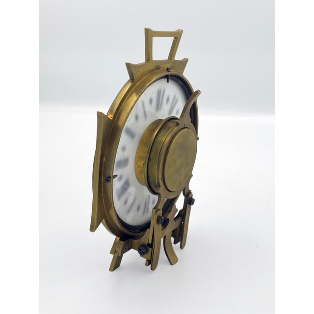 Metal Antique Hand-Wound Night Clock, 1890s For Sale - Image 7 of 10