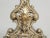 Pair of antique French bronze, Rococo style andirons that came from Toulouse. During the 19th century, the word; Rococo,...