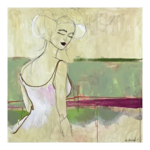 Gisela - Abstract Expressionist Contemporary Figurative Portrait Original Artwork by Erin Hammond