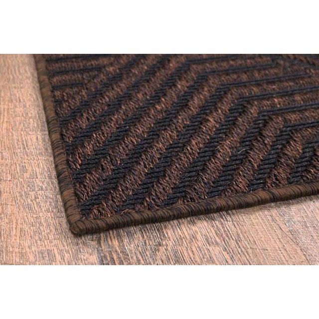 Traditional Casa Cosima Natural Rugs Jazz Dark Chocolate 100% Sisal Rug 5' x 8' For Sale - Image 3 of 4
