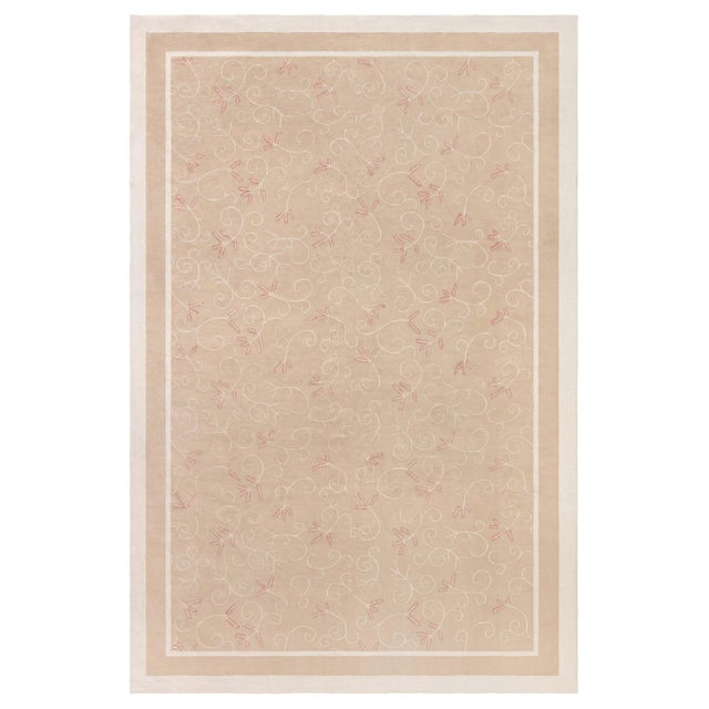 Contemporary Aubusson Design Handmade Rug by Eric Cohler for Doris Leslie Blau For Sale