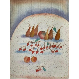 Jean-Michel Folon, Nature morte aux fruits, Etching For Sale