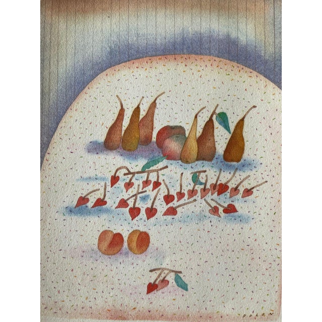 Jean-Michel Folon, Nature morte aux fruits, Etching For Sale