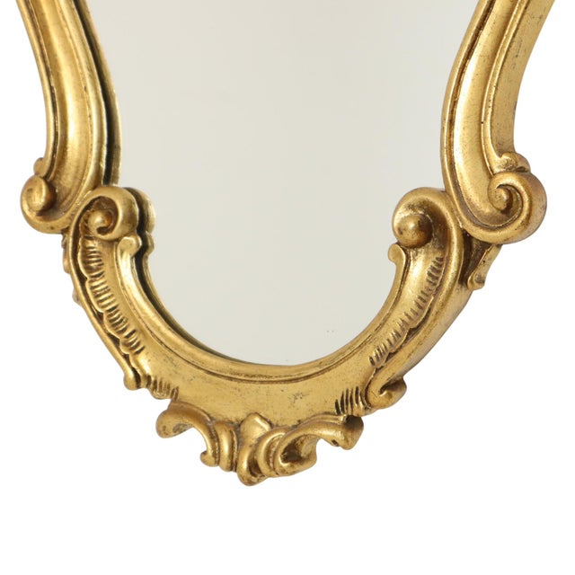 Baroque French Crested Mirror, 1950s For Sale - Image 9 of 18