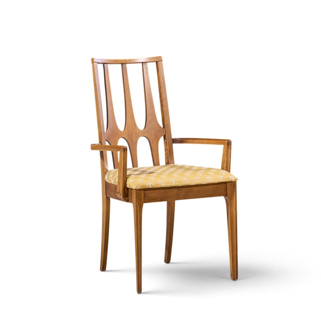 Broyhill Brasilia Mid Century Walnut Dining Chairs - Set of 6 For Sale - Image 10 of 18