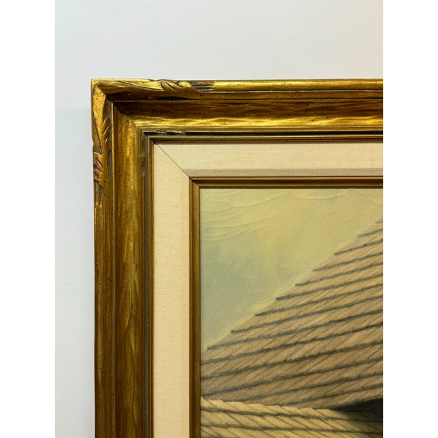 Postmodern R. Hoag Oil on Canvas 1979 For Sale - Image 3 of 4