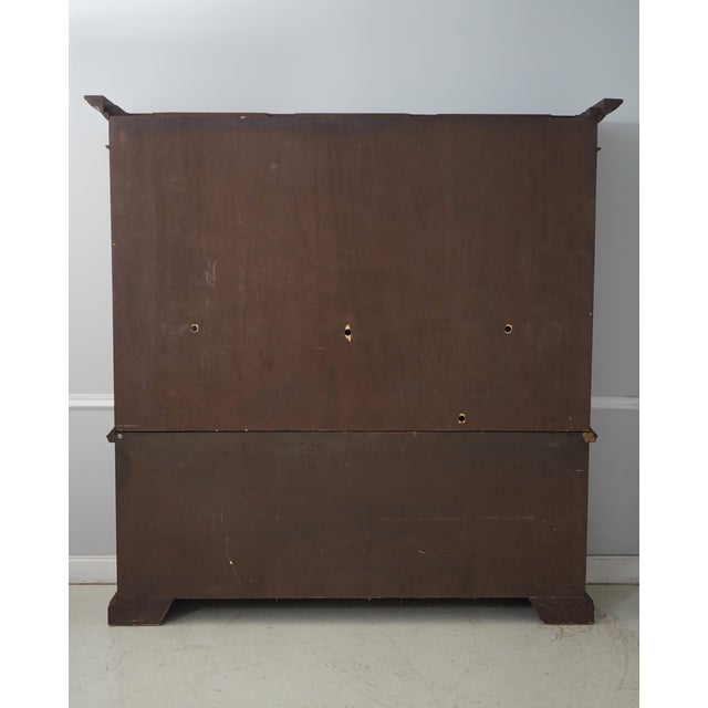 Italian 2 Piece Walnut Large Open Bookcase For Sale - Image 17 of 18