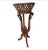 1970s Vintage Carved Fruitwood Tripod Planter on Stand For Sale In Washington DC - Image 6 of 8