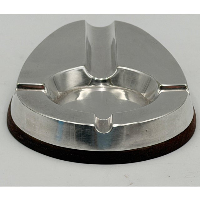 1960s Alfred Dunhill English Silver-Plated Service Ashtray and Cigar Tray For Sale - Image 14 of 14