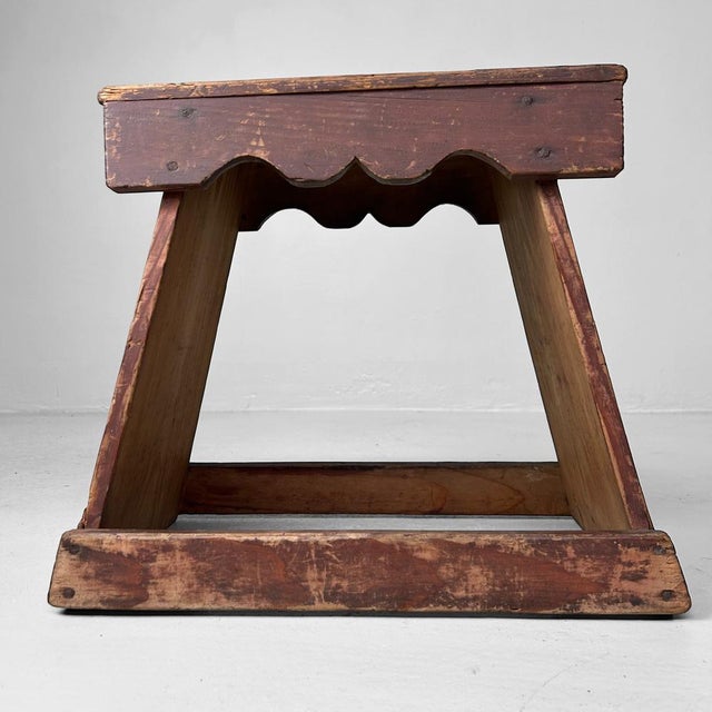 Minimalist Fumidai Wooden Step Stool, Japan, 1920s For Sale - Image 12 of 12