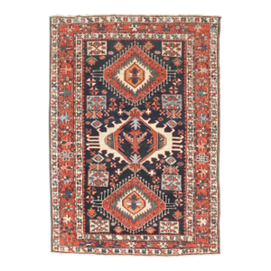 Antique Heriz Rug, 4'1'' X 5'6''