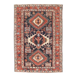 Antique Heriz Rug - 4'11" x 5'6" For Sale