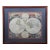 Early 20th Century Novissima Totius Terrarum Orbis Tabula Map After Nicolaes Visscher Burled Frame For Sale