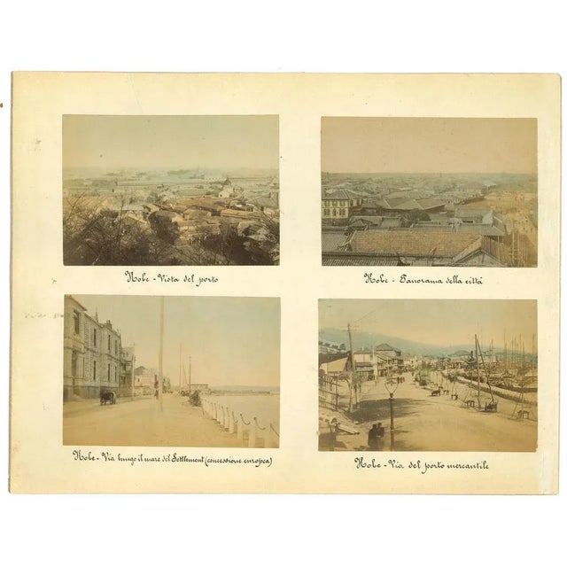 Ancient Views of Kobe is a set of 4 original vintage albumen prints on single cardboard: 26 x 34 cm. They were realized in...