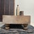 This antique Go board, crafted from Keyaki wood in the 1920s, is a unique low side table with a beautiful aged patina....