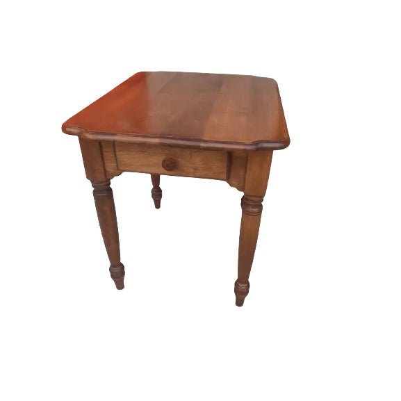 Wood 20th Century Traditional Nichols & Stone Mahogany End Table RDV For Sale - Image 7 of 7
