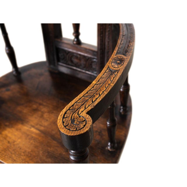 1900 - 1909 Antique Wooden Armchair For Sale - Image 5 of 5
