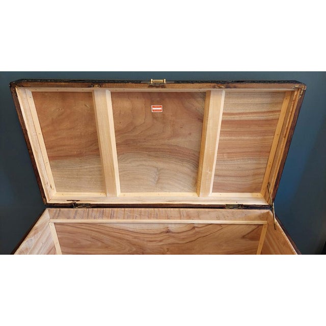 Chinese Inlaid Wooden Case Trunk, 1960s For Sale - Image 9 of 12