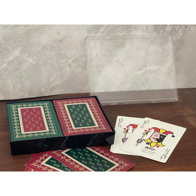 Vintage Red & Green Playing Cards For Sale In Jacksonville, FL - Image 6 of 8