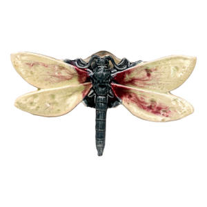 Majolica Dragonfly Wall Pocket Fives Lille, Circa 1900