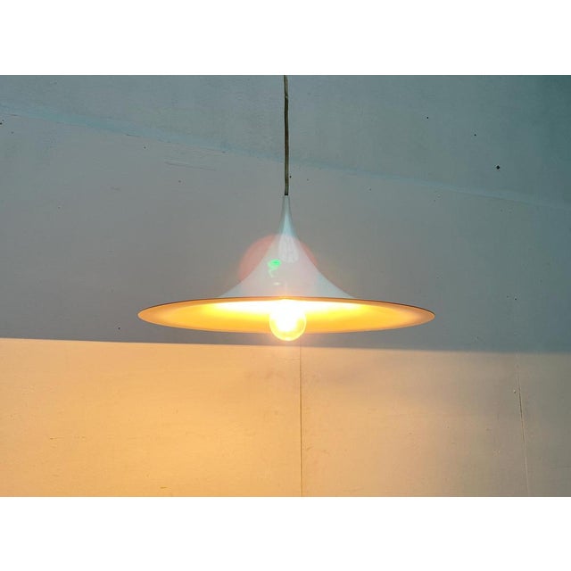 Mid-Century Space Age Semi Pendant Lamp by Bondrup & Thorup for Egoluce, Italy, 1970s For Sale - Image 10 of 18