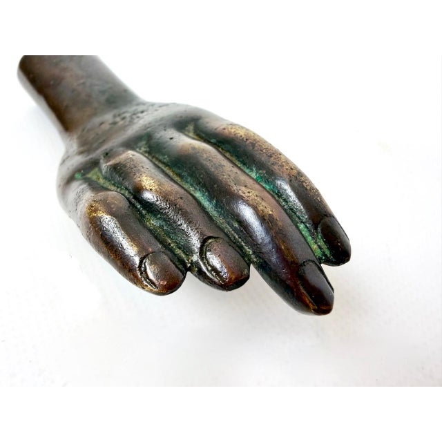 Antique Females Hand in Bronze Paperweight, 19th Century For Sale - Image 6 of 12