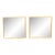 Pair Gilt Faux Bamboo Distressed Mirrors For Sale