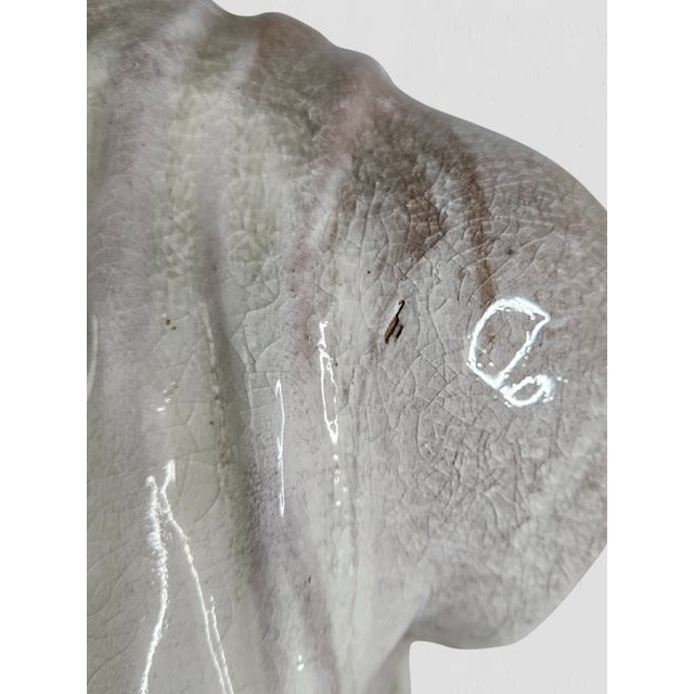 19th C. Glazed Terracotta Bust of Diana For Sale - Image 9 of 11